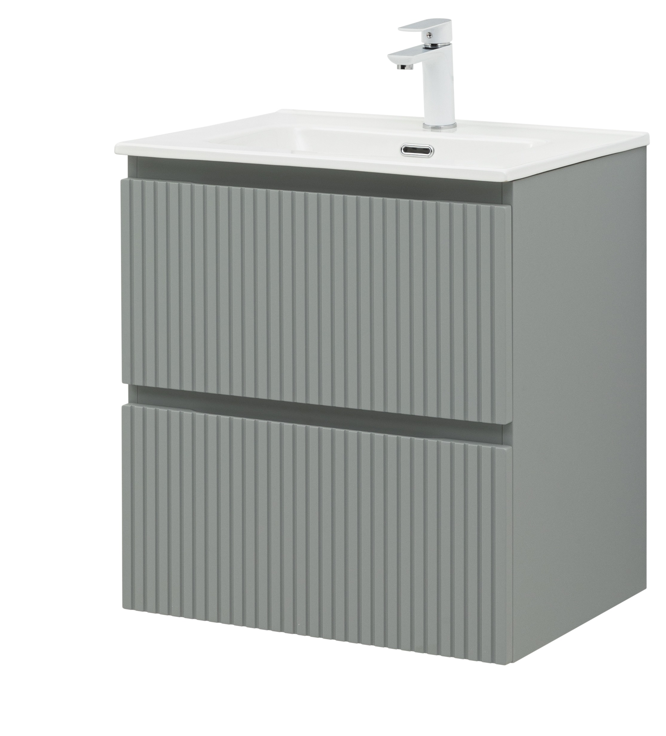 Изображение товара Тумба подвесная под раковину AQUANET Джейн 60 цвет мисти грин  (раковина к тумбе арт.5748042)