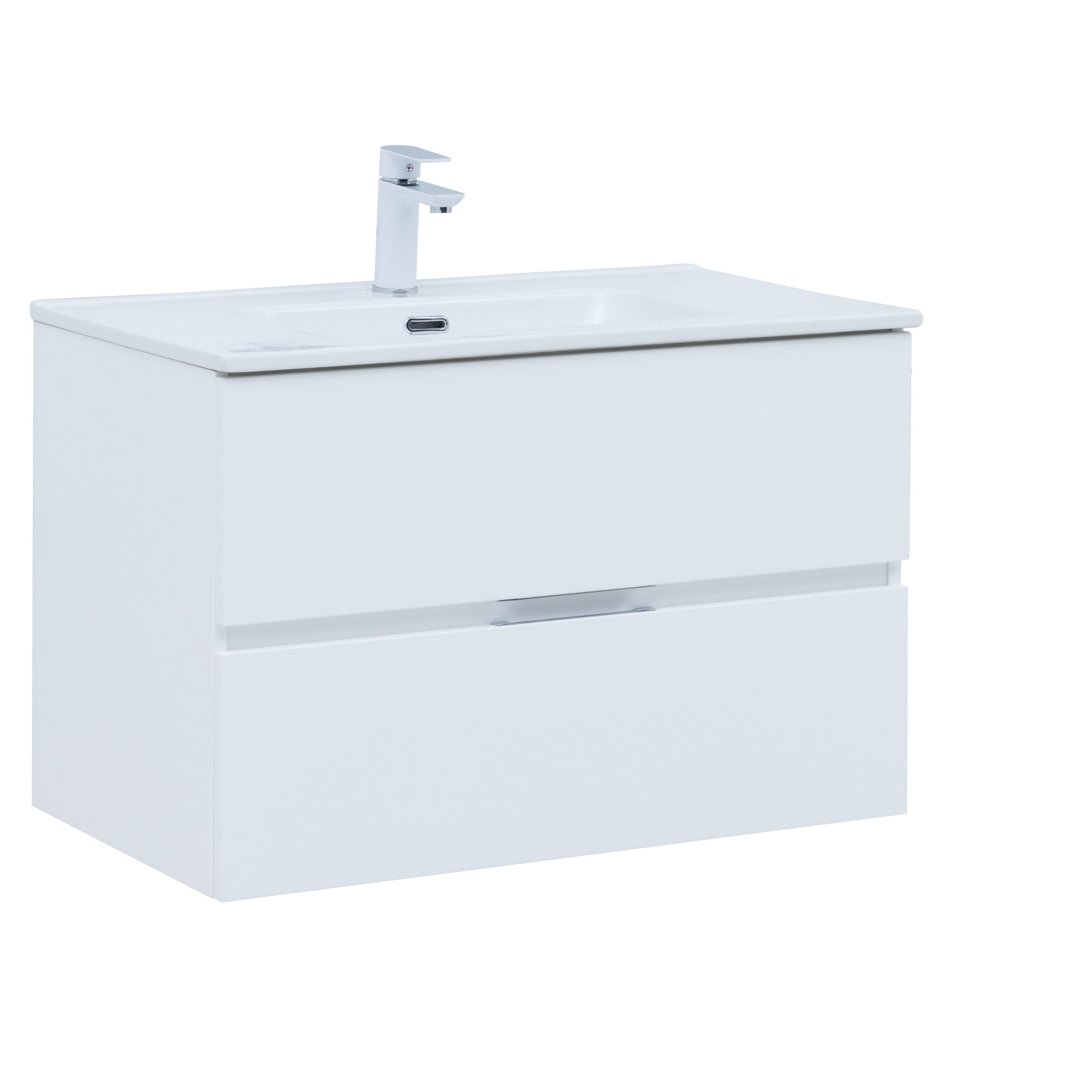 Изображение товара Тумба подвесная под раковину AQUANET Алвита new 80 цв.белый матовый (раковина к тумбе арт.5748043)