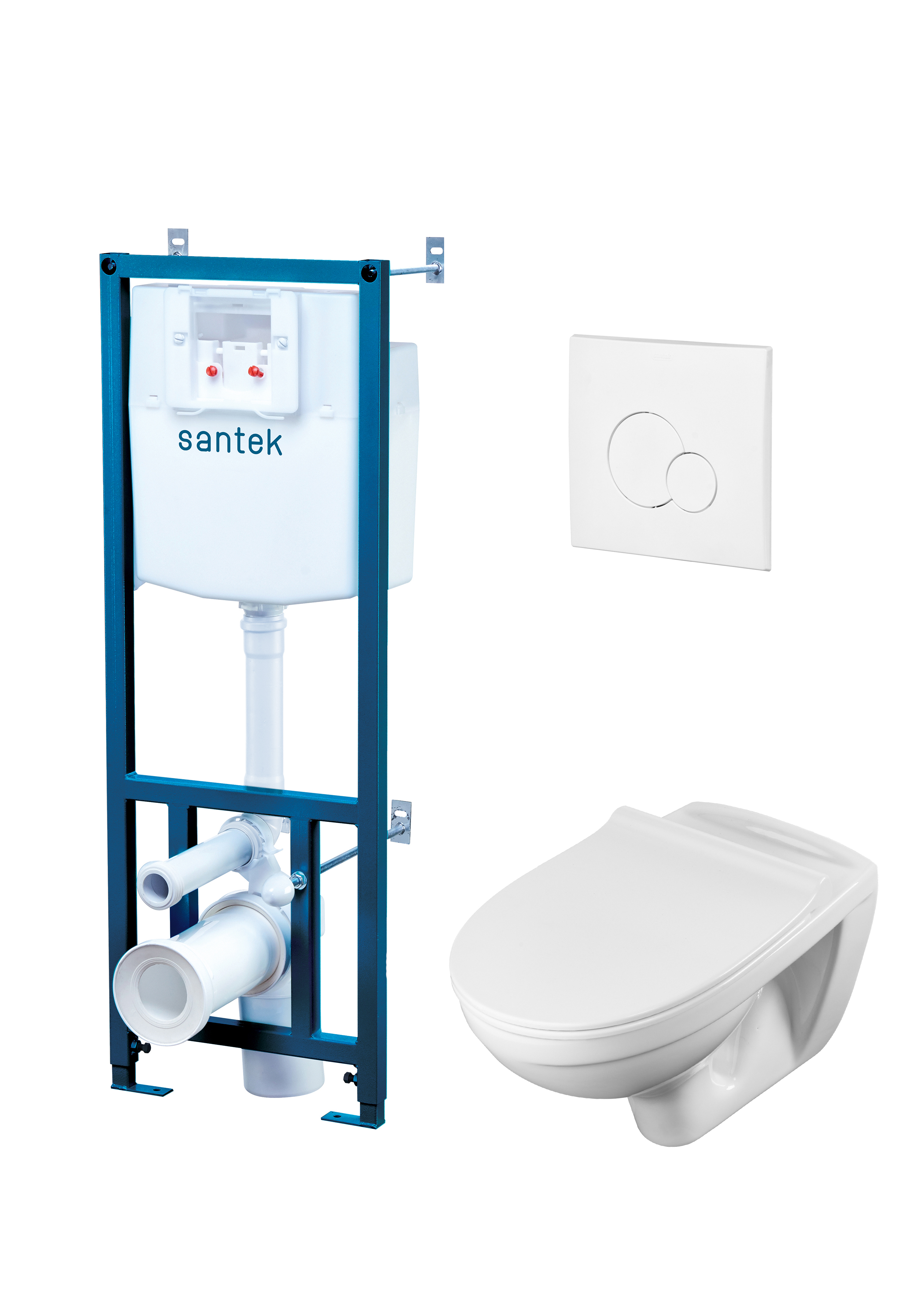 Изображение товара Комплект инсталляции унитаза с микролифтом и сиденьем Пэк Бореаль белый