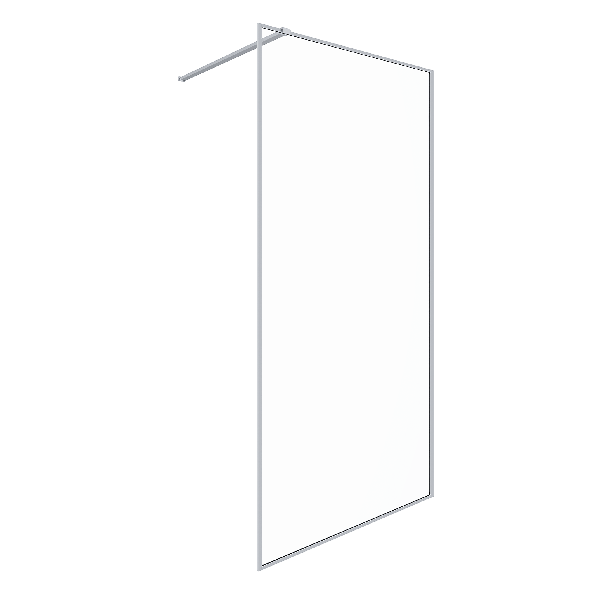 Изображение товара Душевая перегородка Walk in Leo Chrom 80х195, 6мм из закалённого стекла