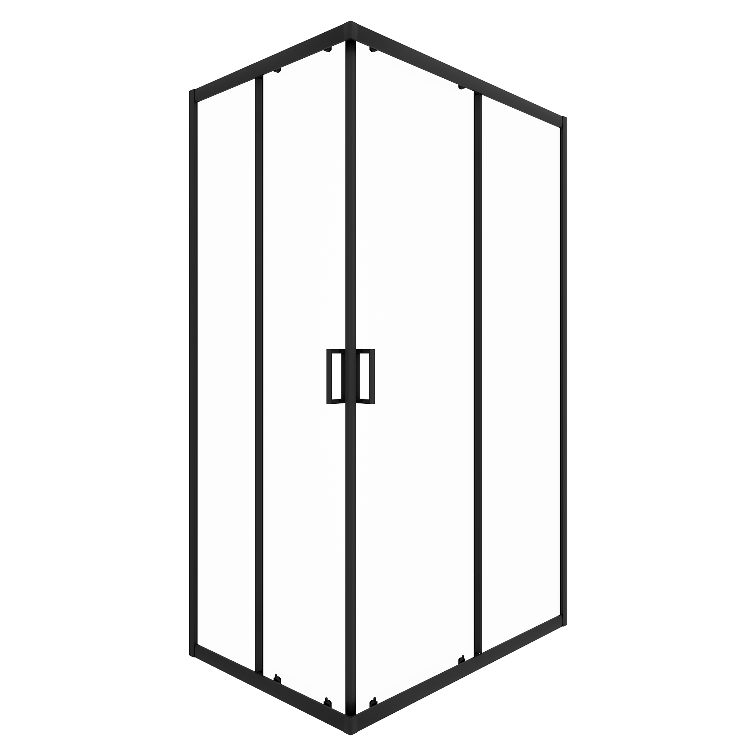 Изображение товара Душевая ширма Malva 120х80х200 см черный профиль закаленное стекло 6 мм