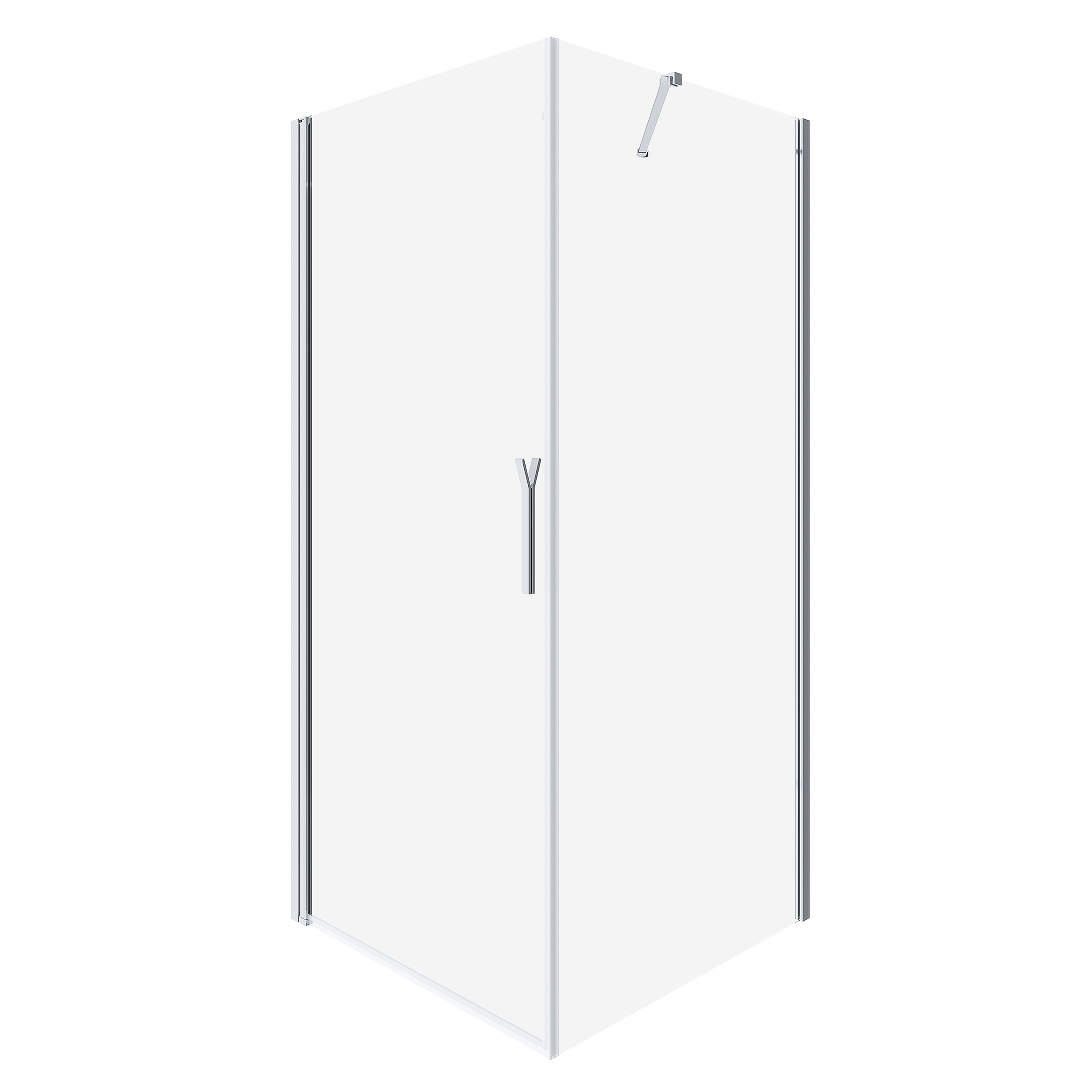 Изображение товара Душевой угол Либерти 100х100х195 см, хромированный профиль, 6мм