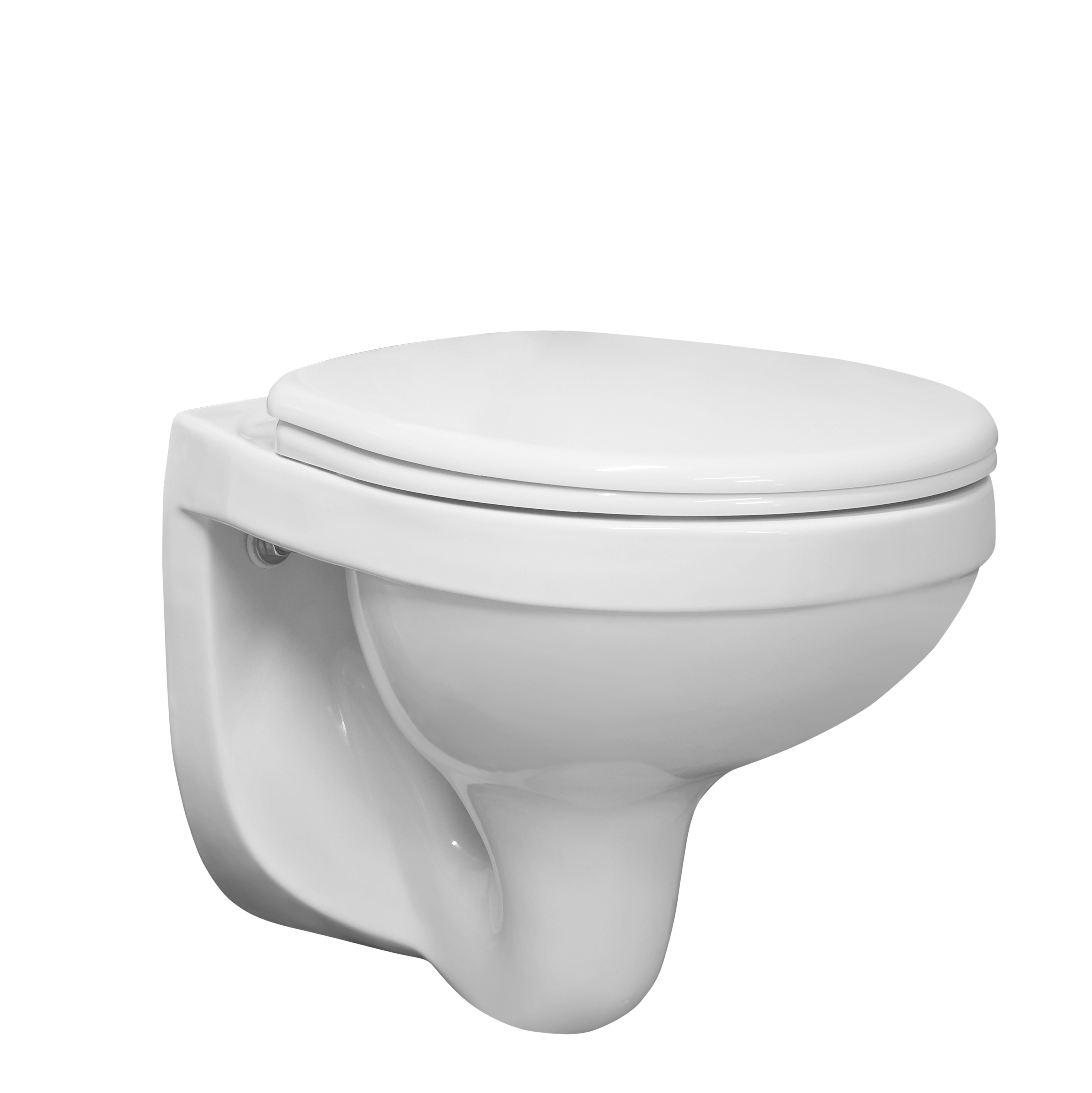 Изображение товара Подвесной унитаз Santeri Альфа с горизонтальным выпуском каскадный слив белый