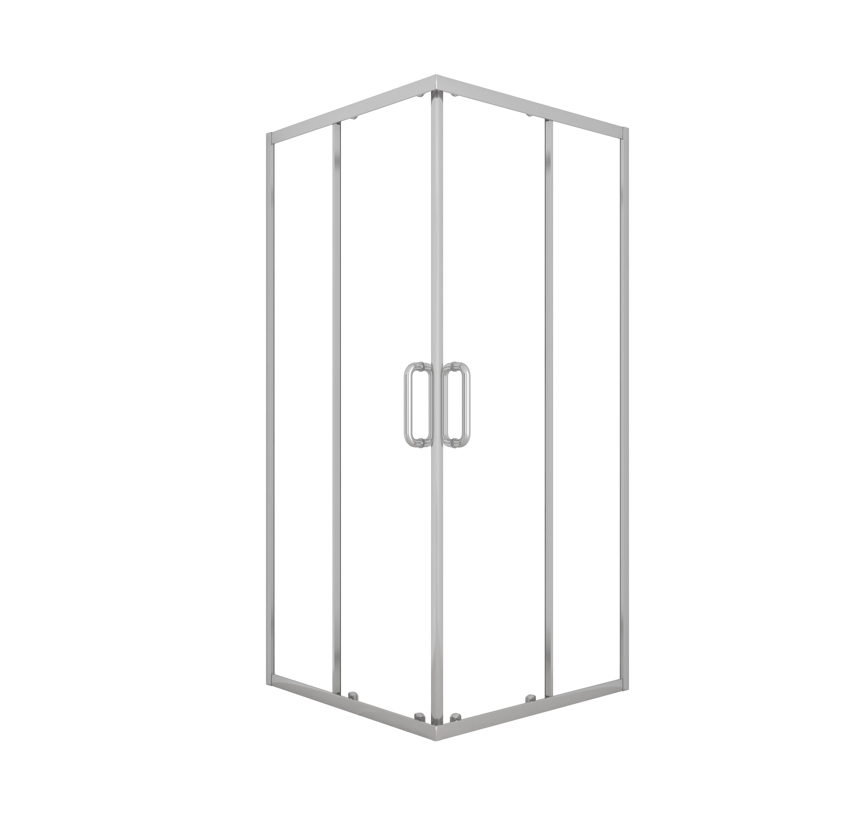 Изображение товара Душевой уголок Tokito Warusawa 90х90 см раздвижной хром современный дизайн