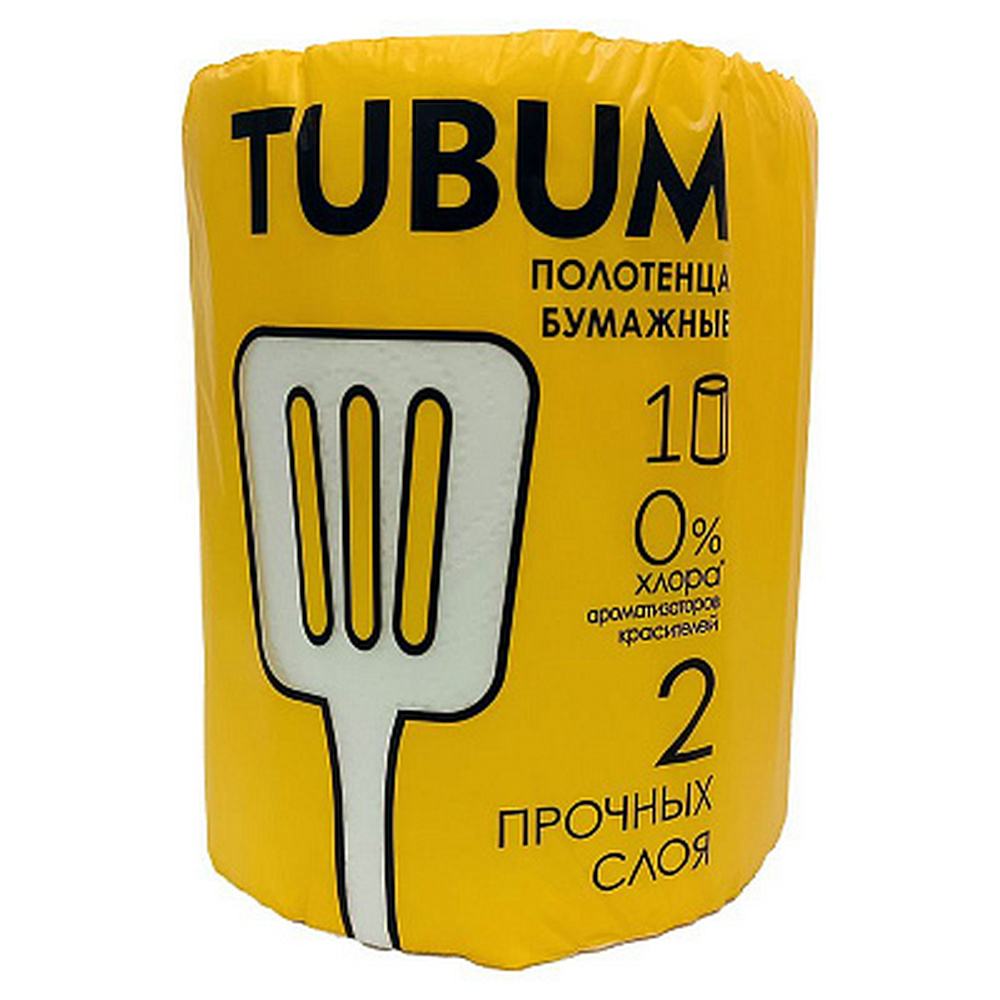 Изображение товара Бумажные полотенца TUBUM 2 слоя 1 рулон высокое качество и впитываемость