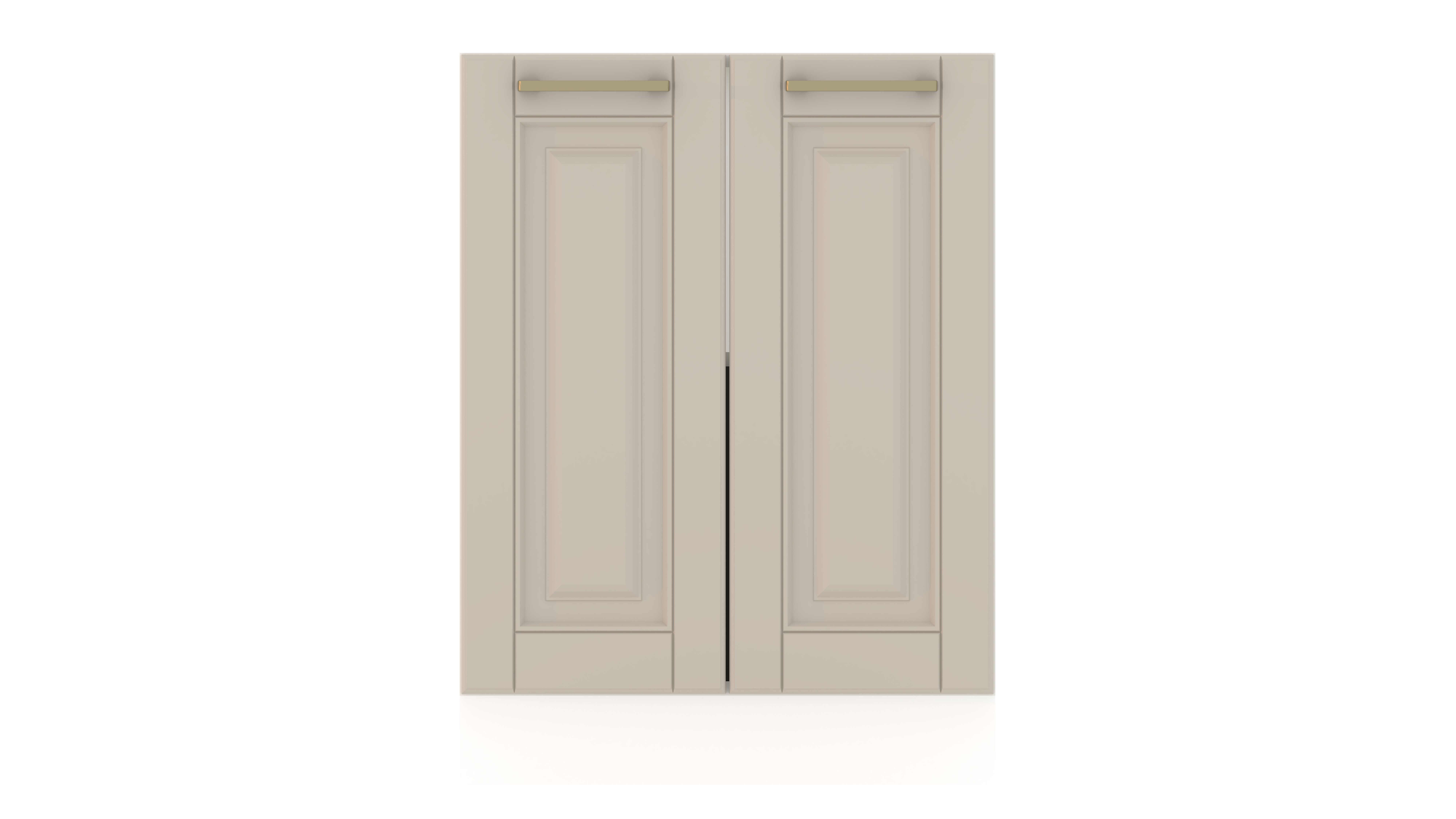 Изображение товара Напольный шкаф 60 см Сиена для кухни с распашными дверями серый