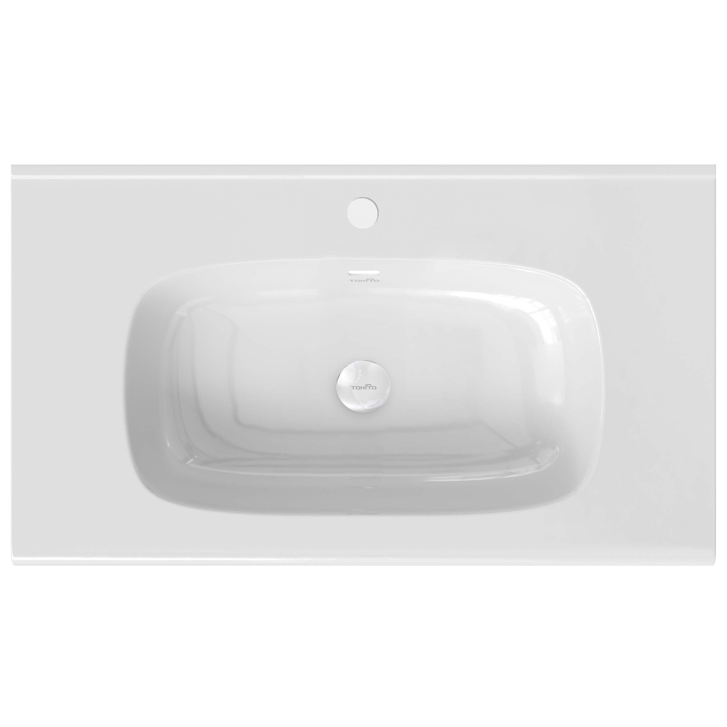 Изображение товара Раковина накладная 80 см Nabegataki Tokito из фарфора для современной ванной
