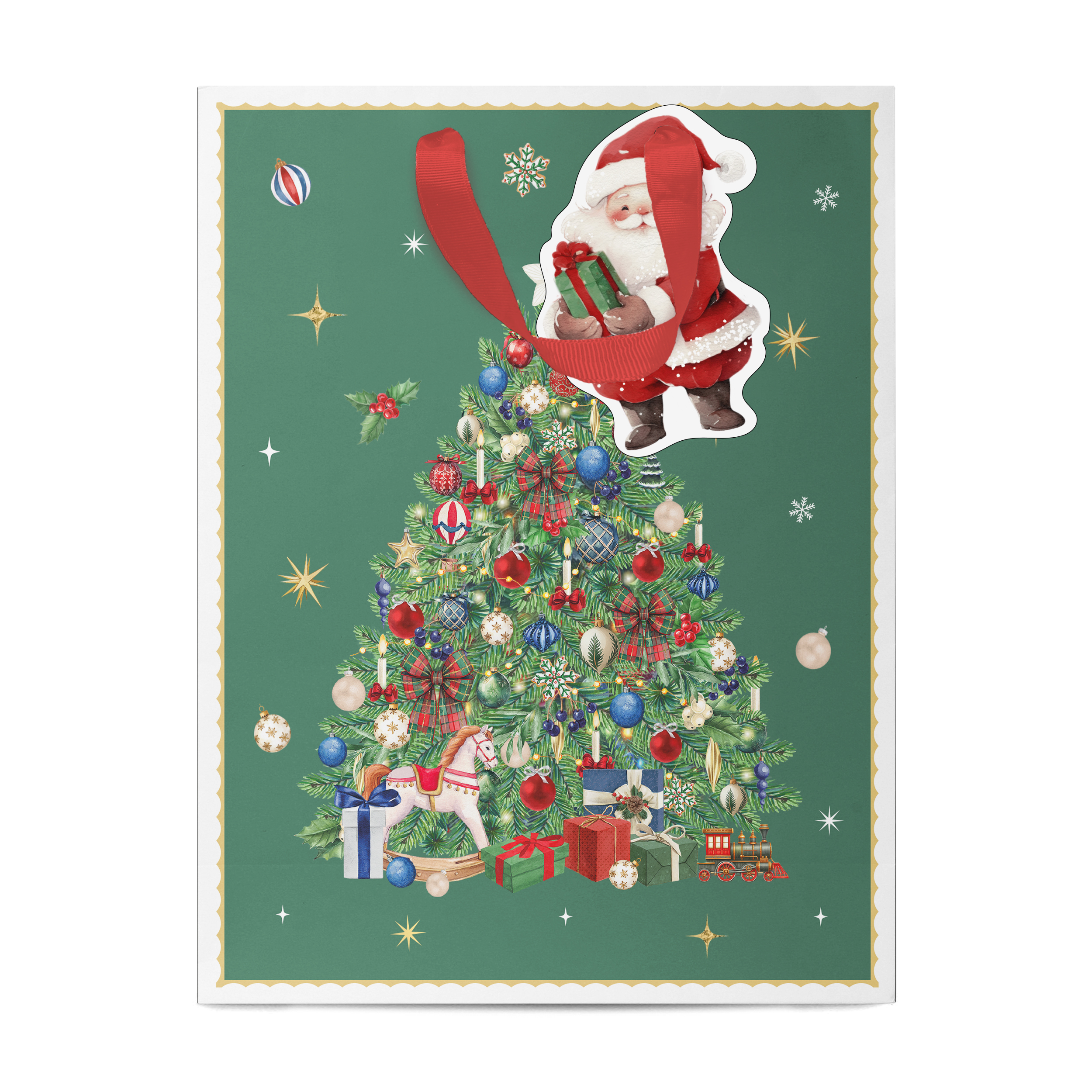 Изображение товара Пакет подарочный новогодний премиум CITY HOME TRADE 25,5*31,5*11