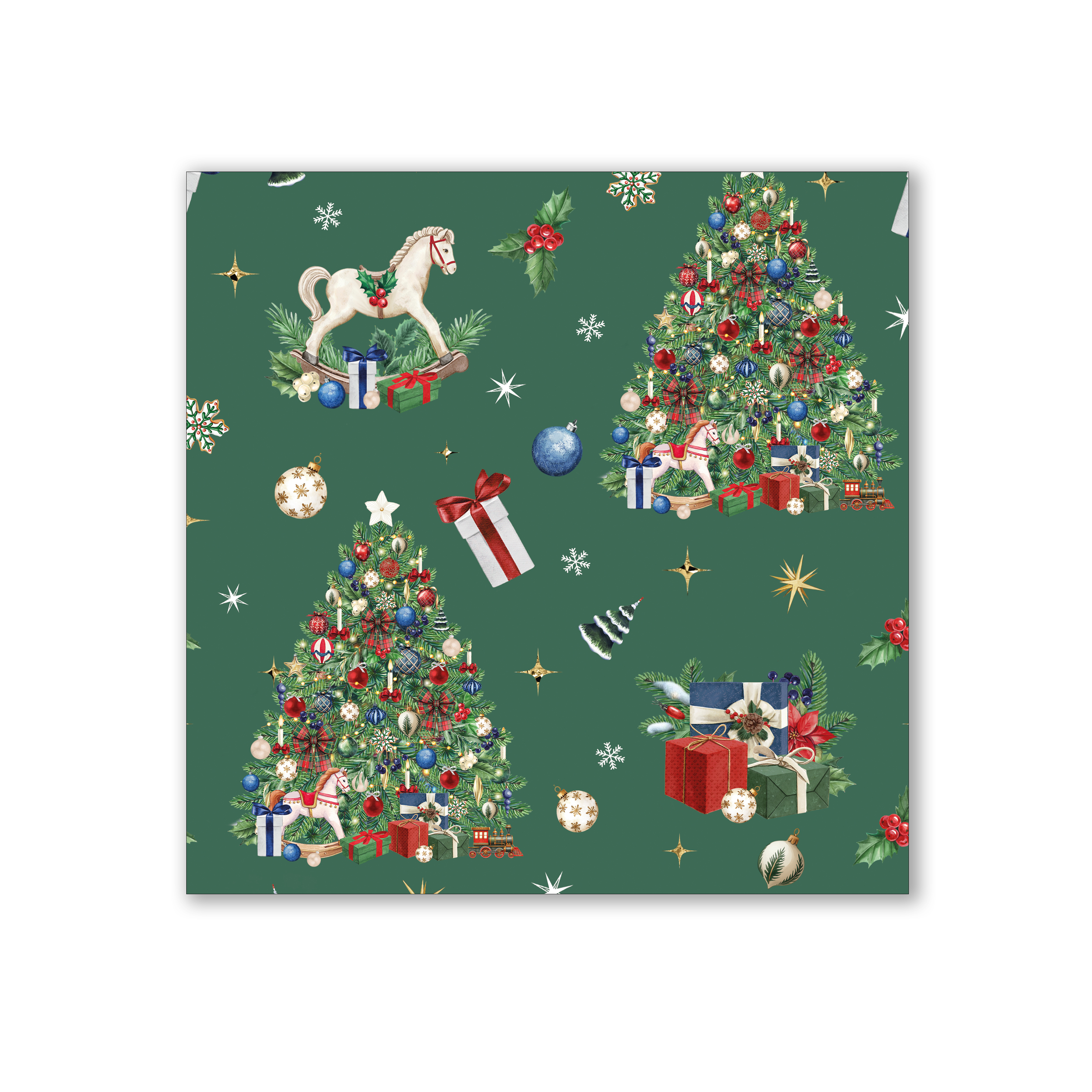 Изображение товара Бумага упаковочная праздничная новогодняя 70см*100см плотность 80гр