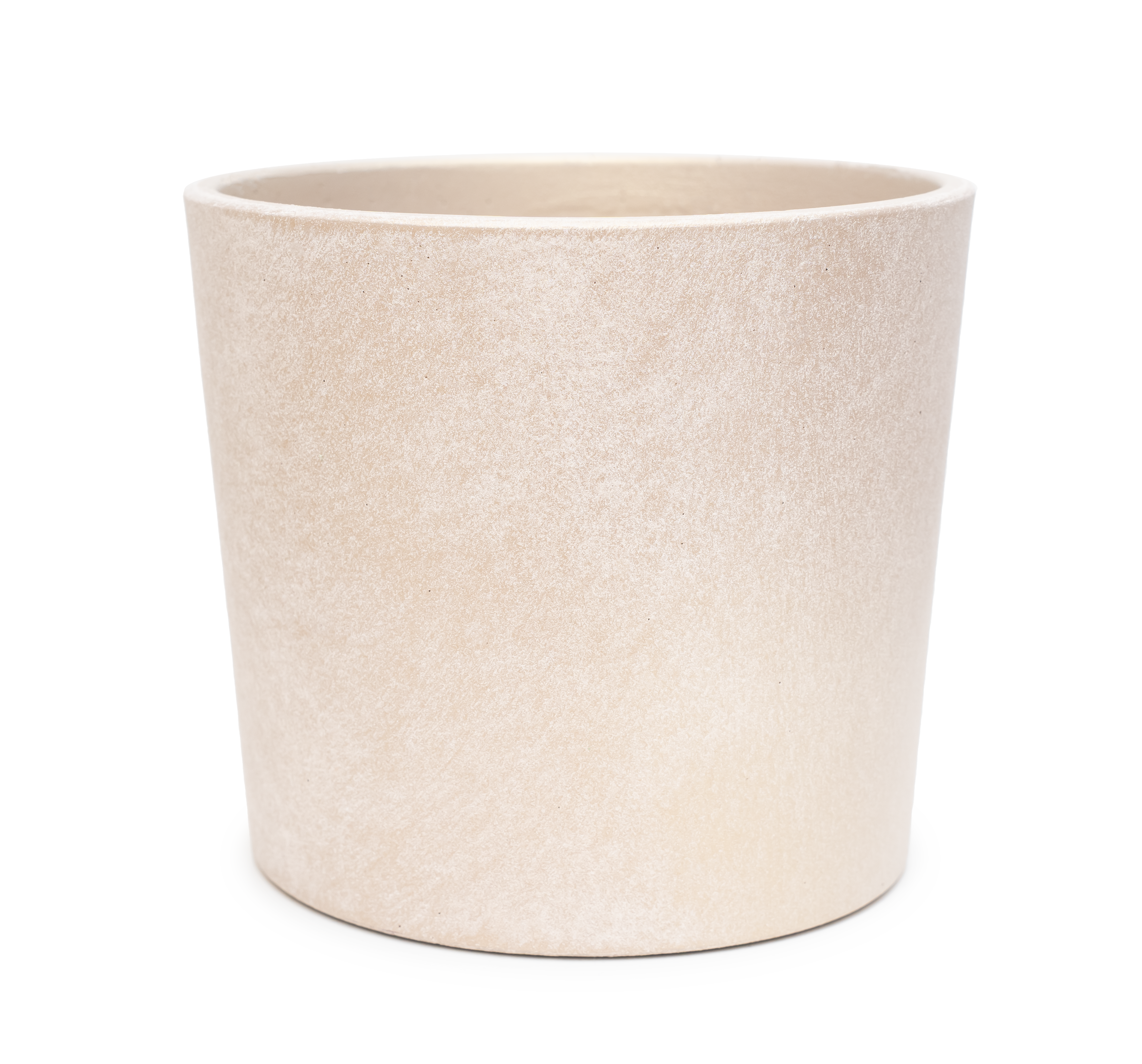 Изображение товара Кашпо бетонное Аура бежевый кедр №3 для комнатных растений стильное и долговечное