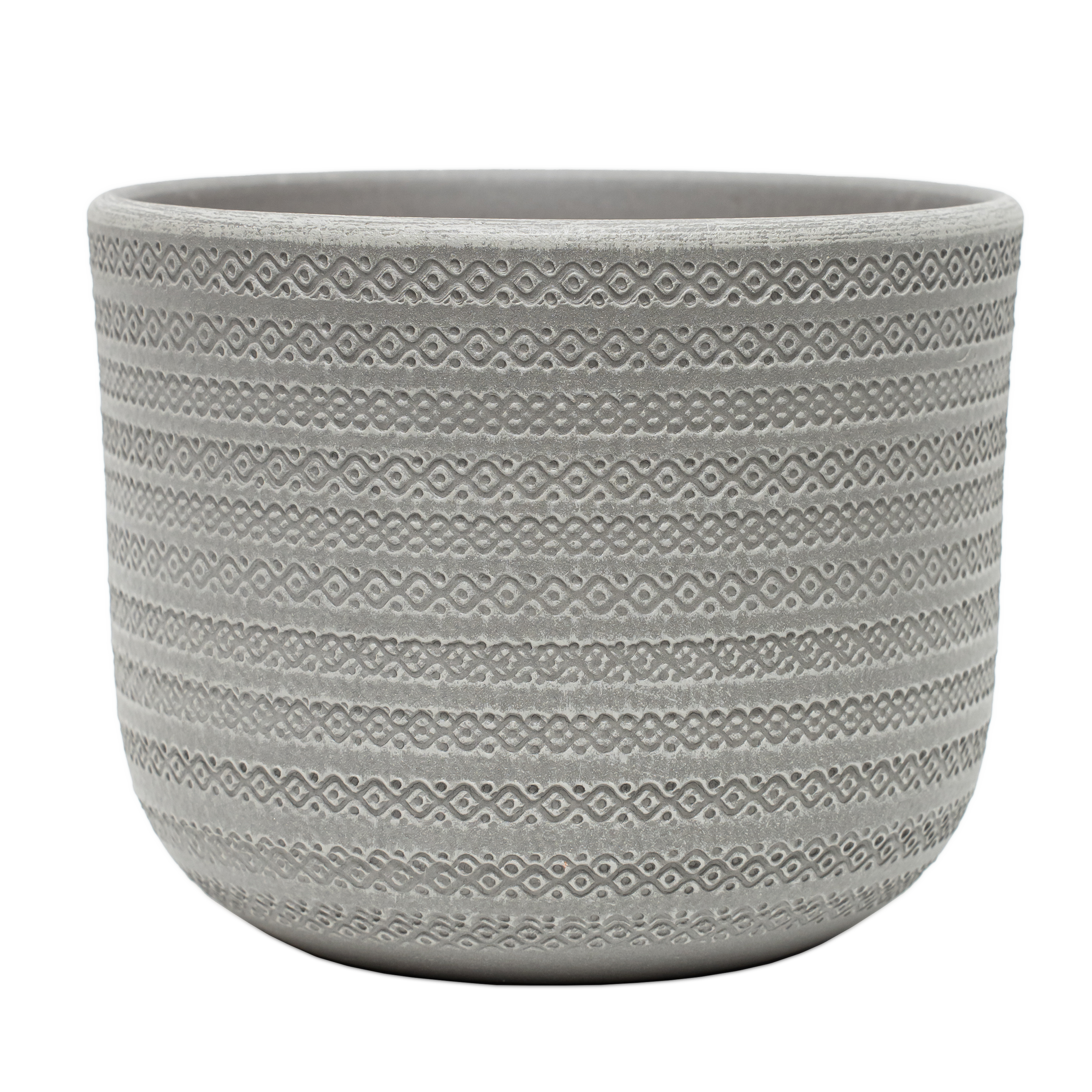 Изображение товара Кашпо керамика Мережка серый бук №3