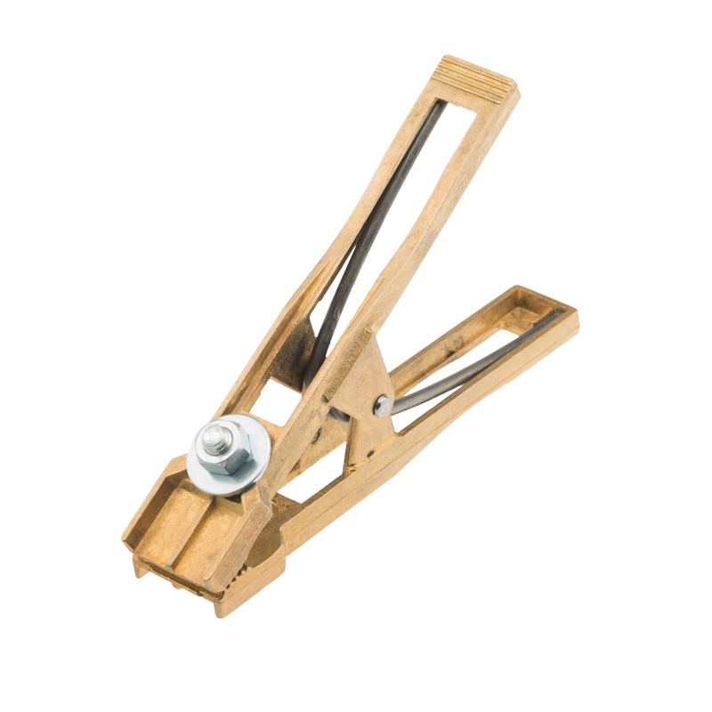 Изображение товара Зажим для сварки крокодил латунь 315 А САТУРН Профи надежный электропривязующий инструмент