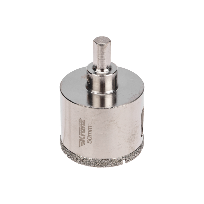 Изображение товара Коронка по керамограниту Kranz 50 мм алмазное покрытие для точного сверления