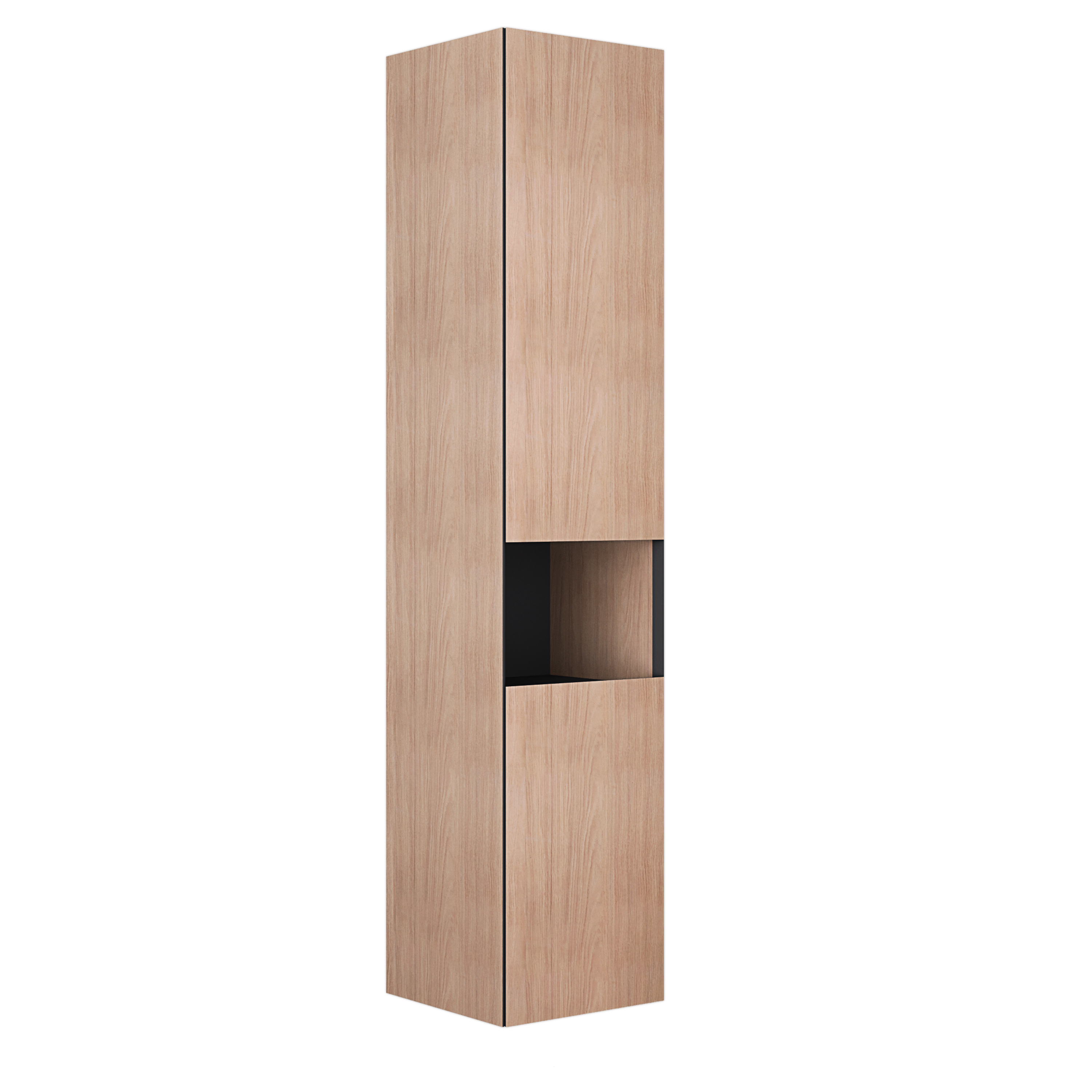 Изображение товара Подвесной пенал Верк 35 дуб для ванной комнаты с влагостойким покрытием