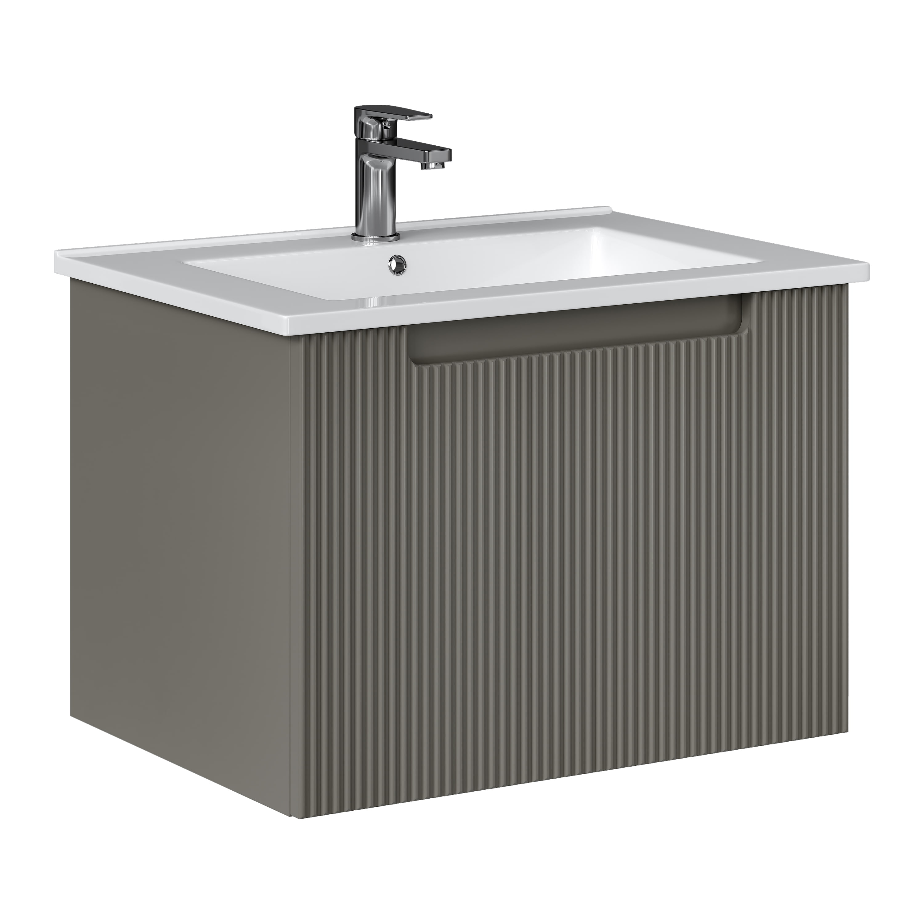 Изображение товара Тумба подвесная Вела 65.1Y серый (Оскар) (раковина к тумбе арт. 5747485)