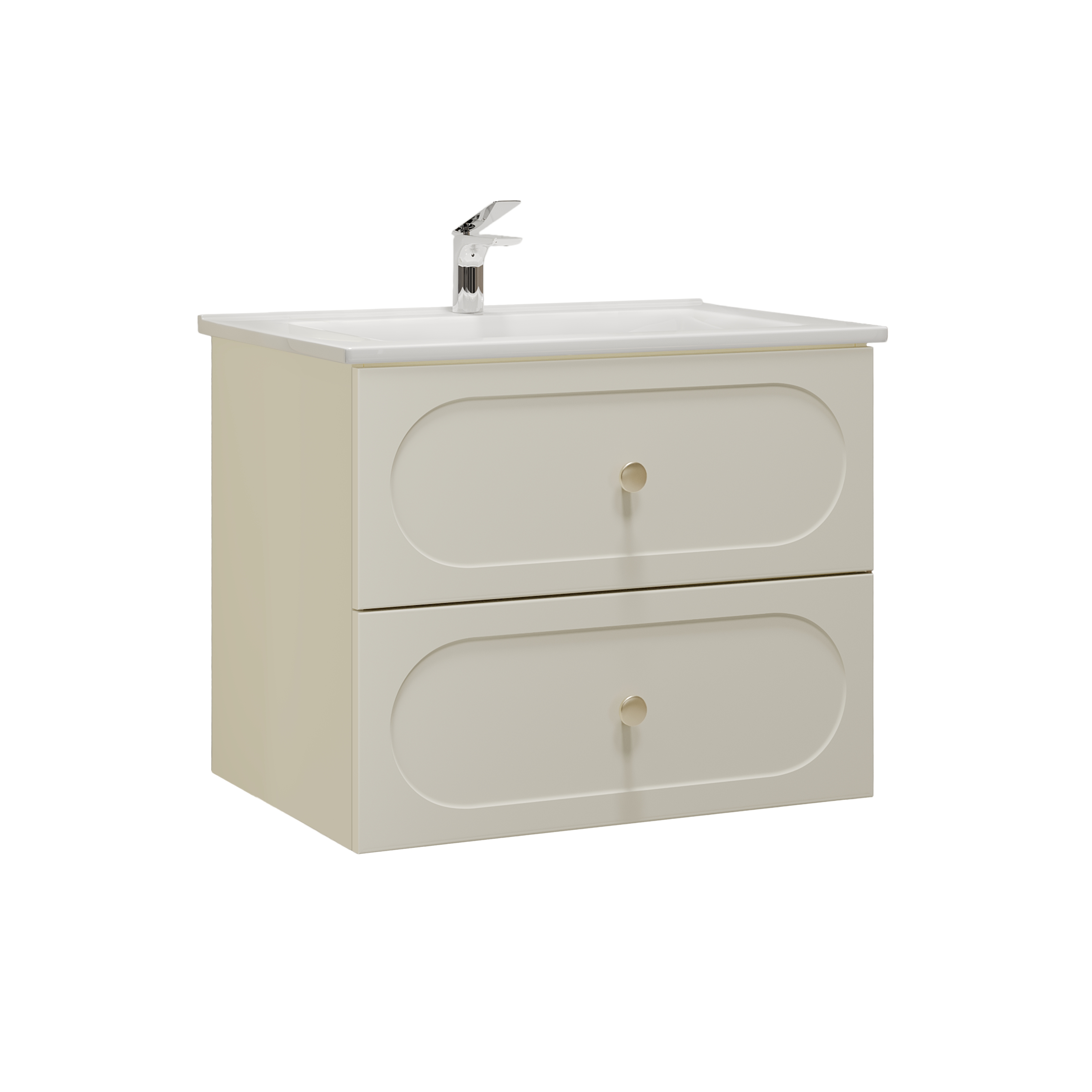 Изображение товара Тумба подвесная Рюген 75.2Y белый (Оскар) (раковина к тумбе арт. 5747893)