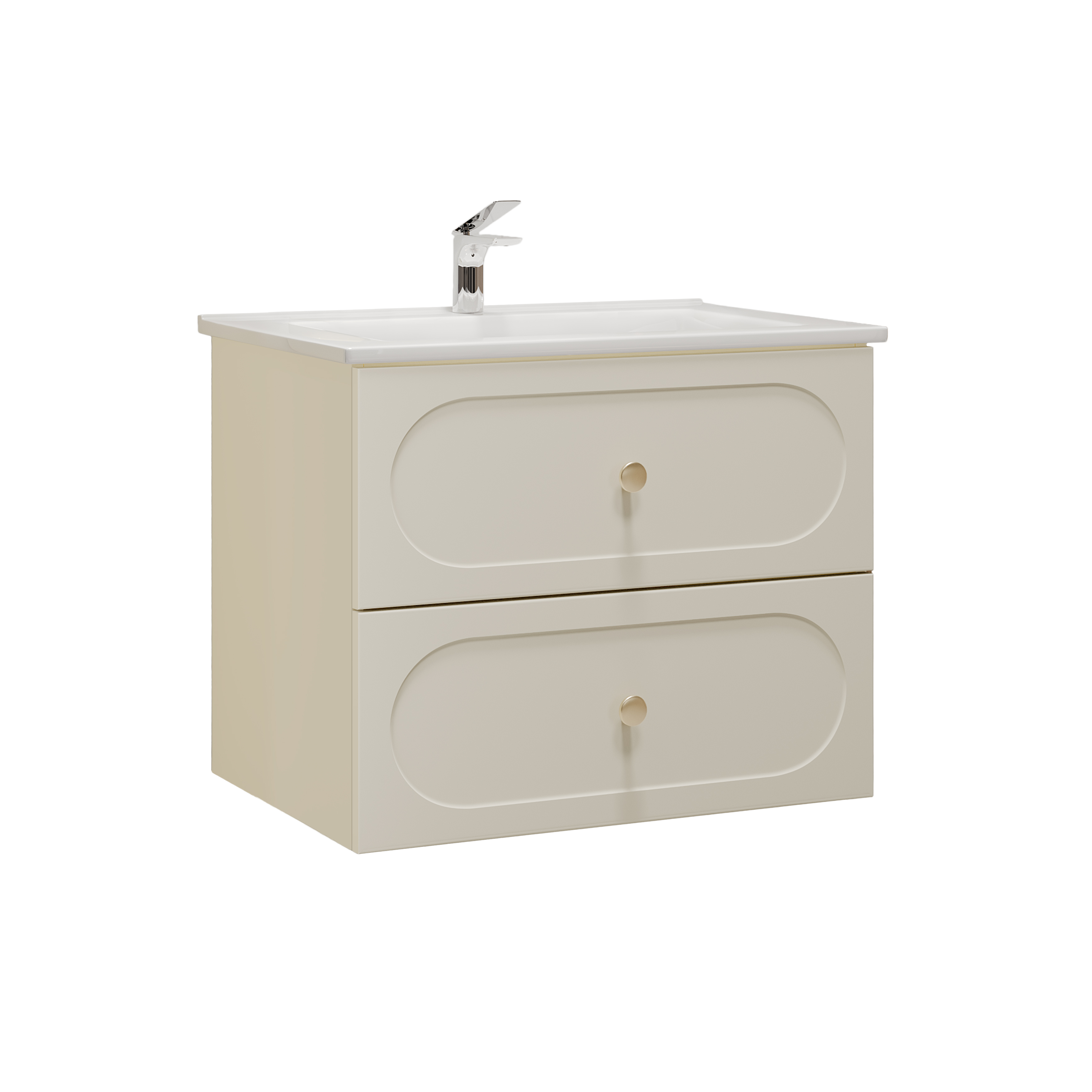 Изображение товара Тумба подвесная Рюген 75.2Y белый (Оскар) (раковина к тумбе арт. 5747893)