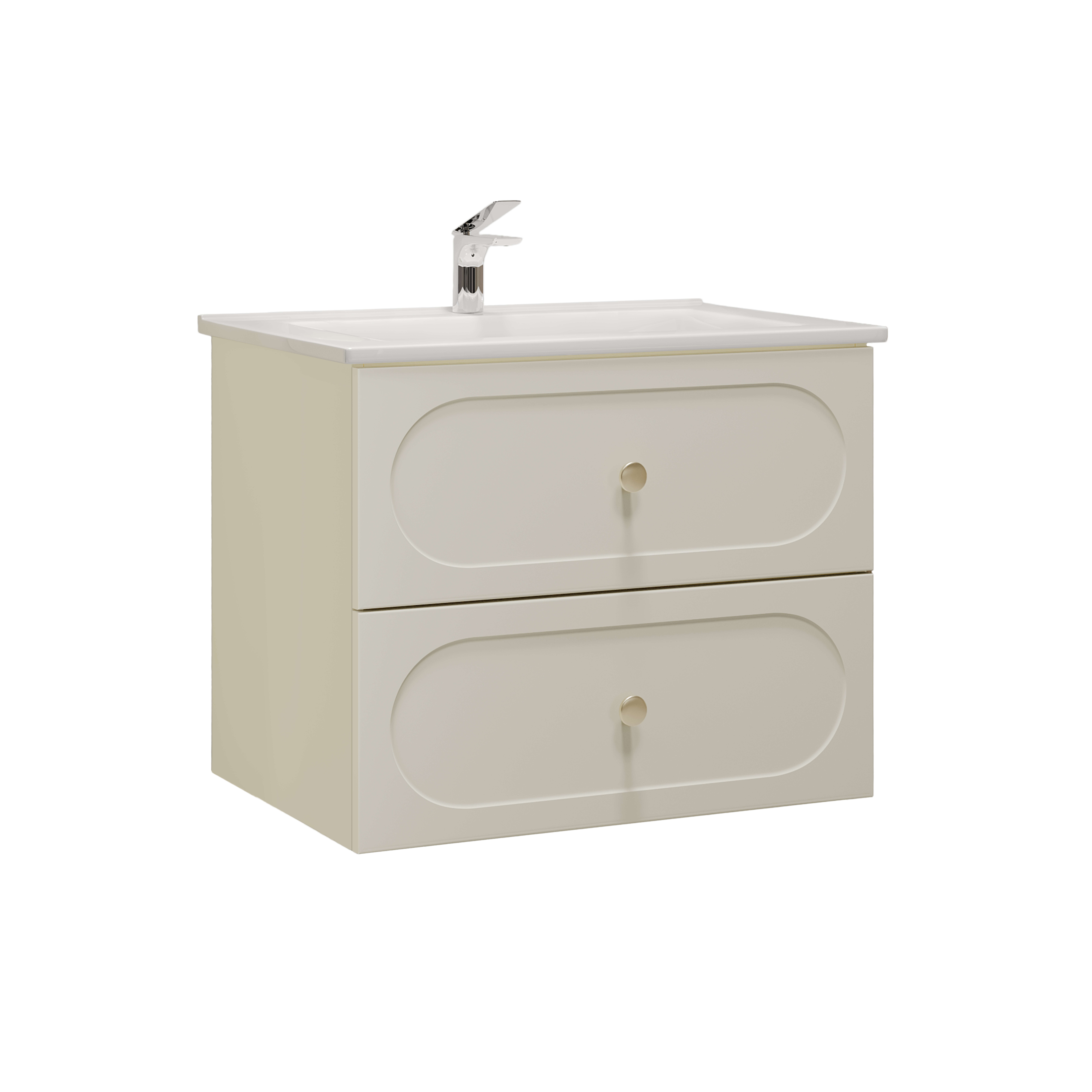 Изображение товара Тумба подвесная Рюген 75.2Y белый (Оскар) (раковина к тумбе арт. 5747893)