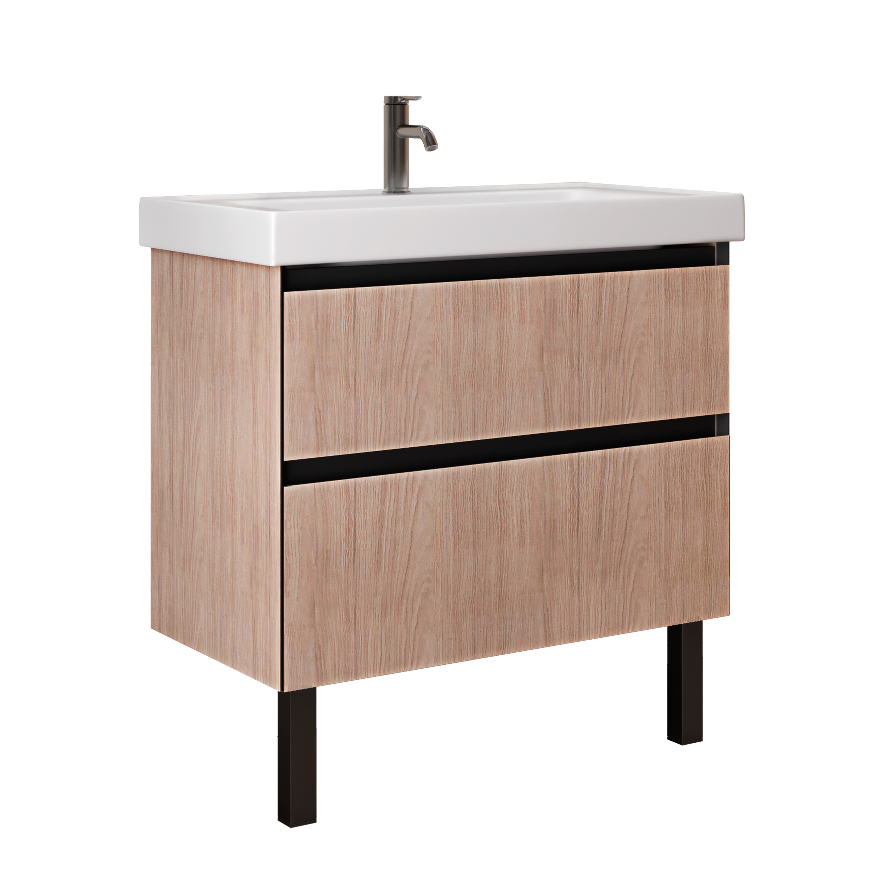 Изображение товара Тумба универсальная Верк 80.2Y дуб (Гремми) (раковина к тумбе арт. 5747484)