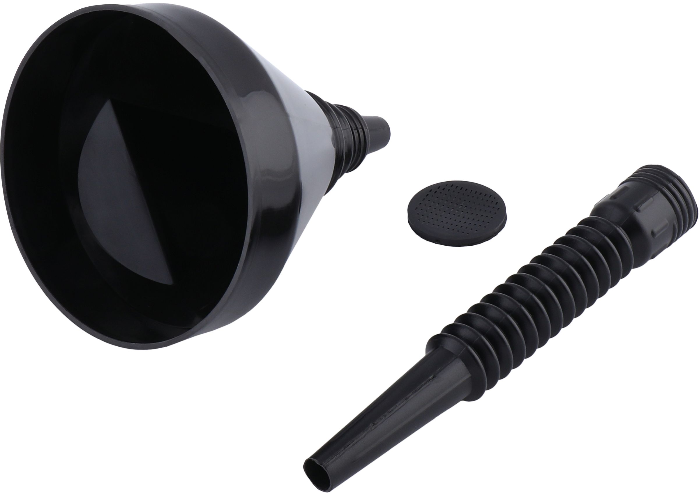 Изображение товара Разборная пластиковая воронка ЛЕНТА с гибким носиком для топлива и технических жидкостей