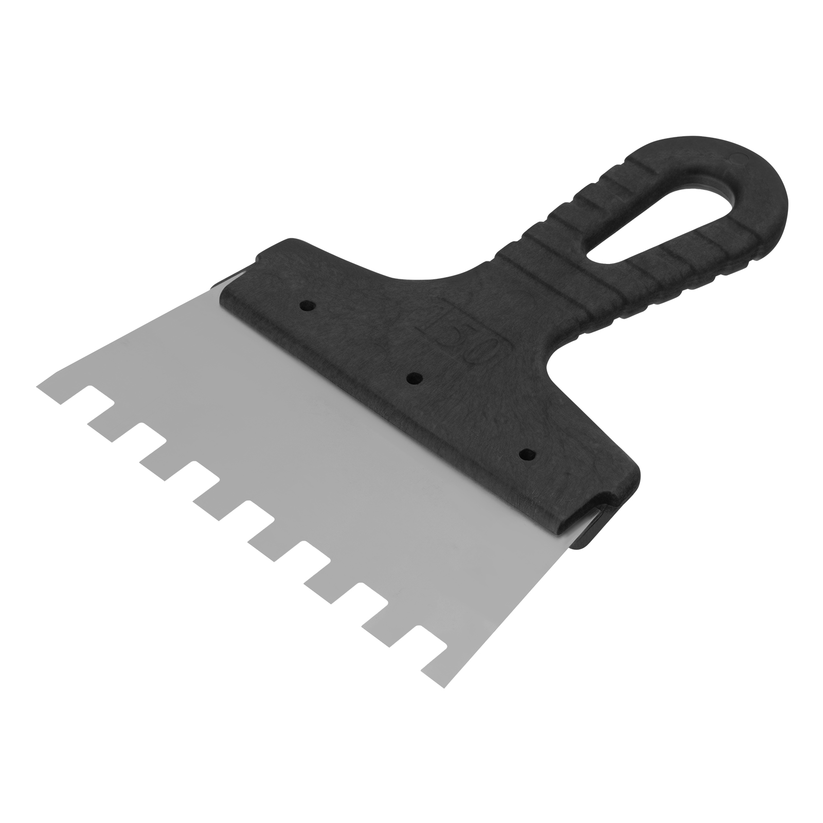 Изображение товара Шпатель Сибртех из нержавеющей стали 150 мм зуб 10x10 мм для ремонта