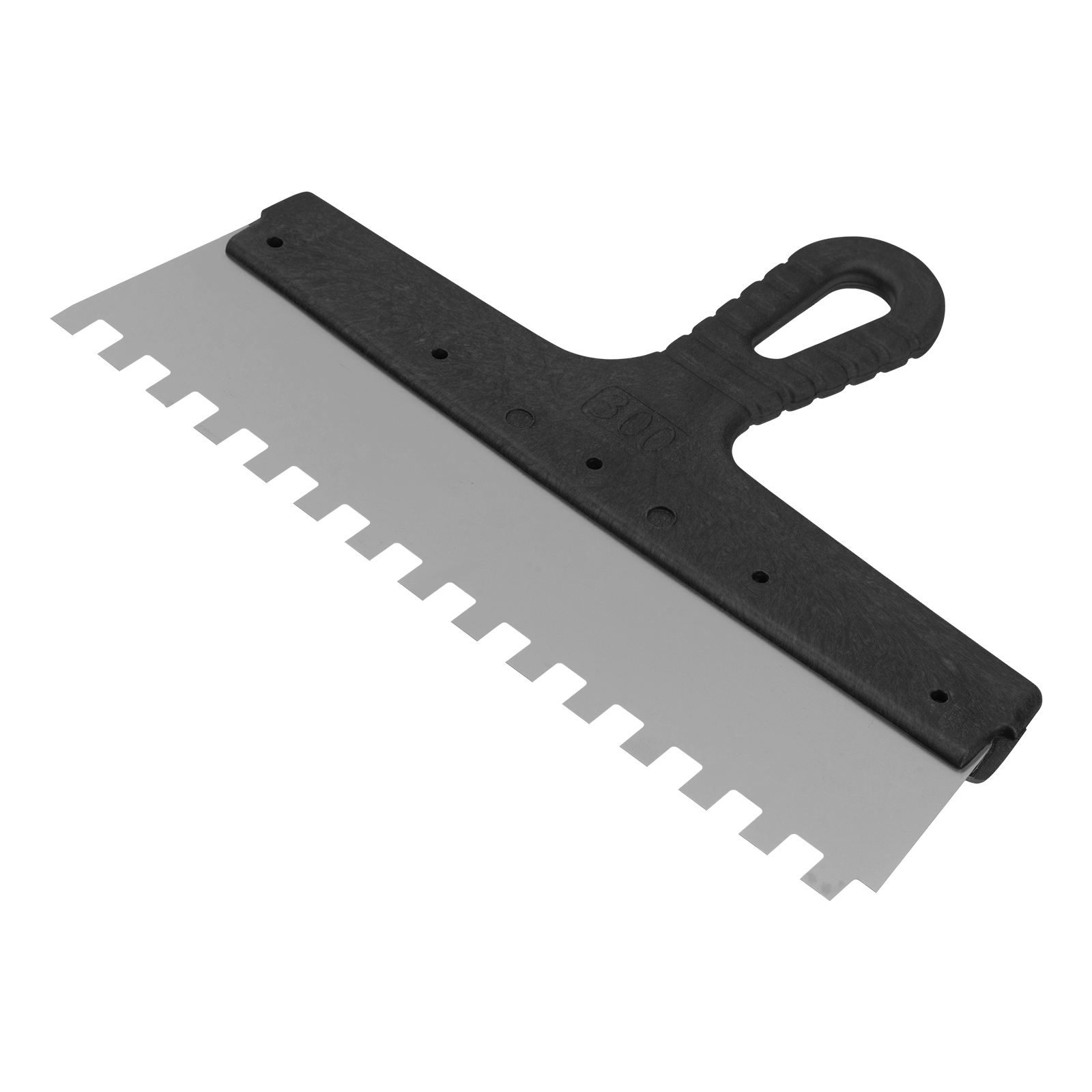 Изображение товара Шпатель из нержавеющей стали 300 мм зуб 10x10 мм Сибртех