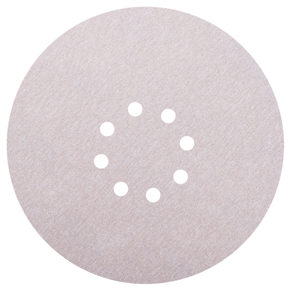Изображение товара Шлифовальный диск FLEXIONE Velcro 8 отверстий P180 225 мм 5 шт для шлифовки стен и потолков