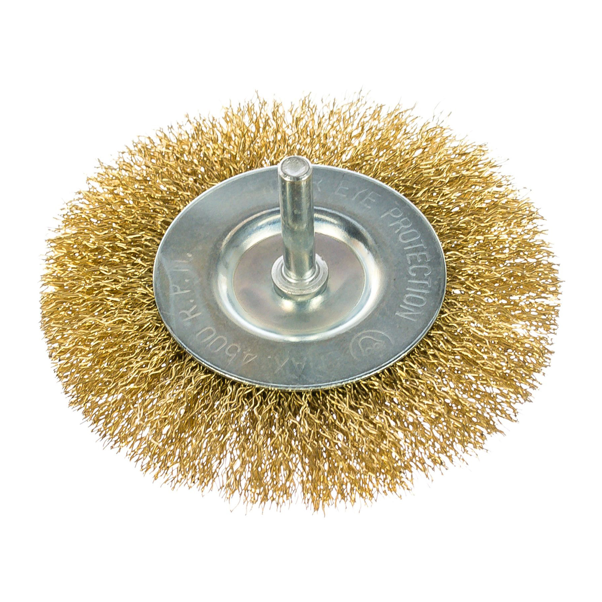 Изображение товара Обдирочная кордщетка FLEXIONE 100 мм для дрели, латунная проволока
