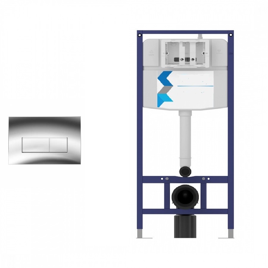 Изображение товара Инсталляция Watersense Areadna 55 MSW13532 для подвесного унитаза хром