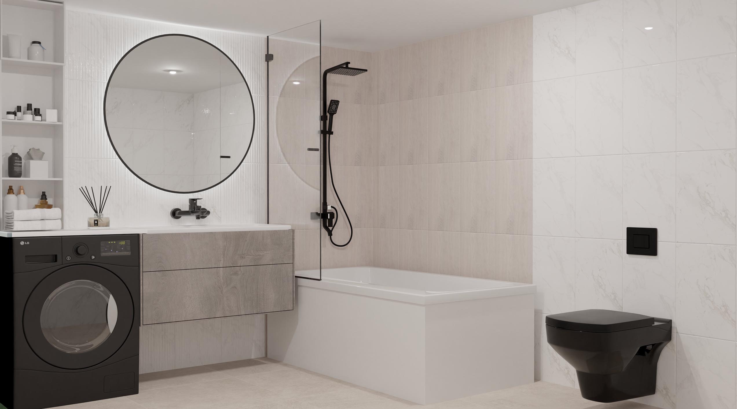 Изображение товара Плитка настенная Марбелья белая 28х40 см 1,232 м² для внутренней отделки стен