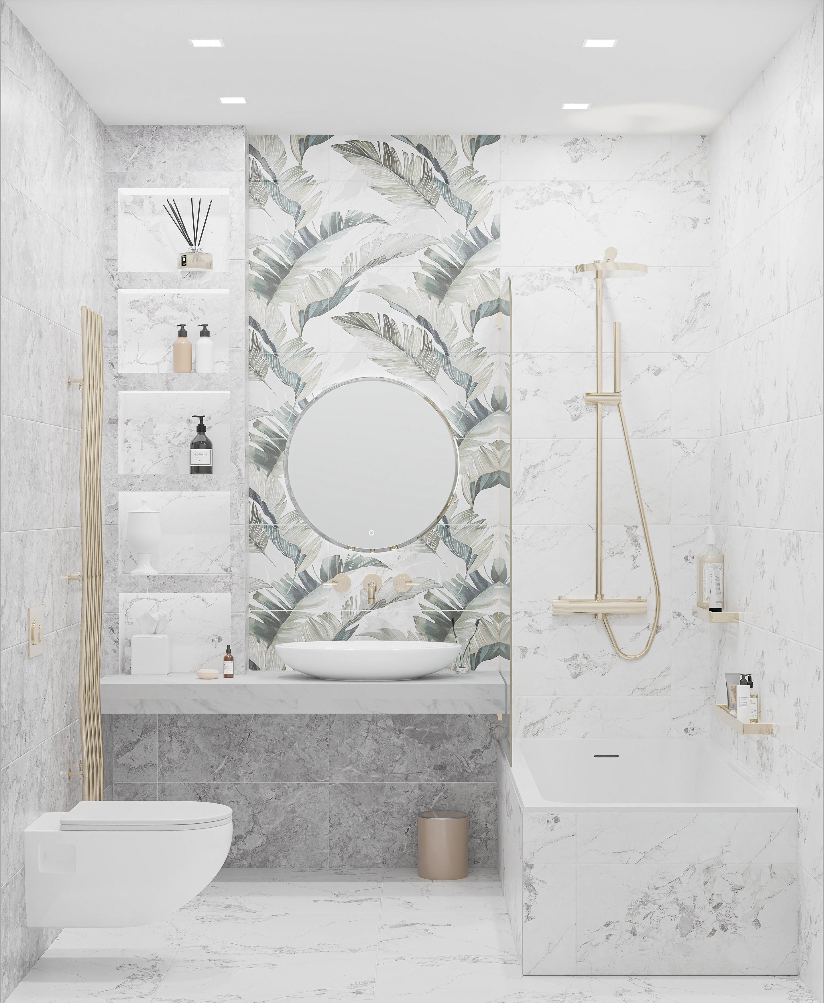 Изображение товара Плитка напольная Azori Saint Laurent белый 42Х42 см 1,23 м² для внутреннего интерьера