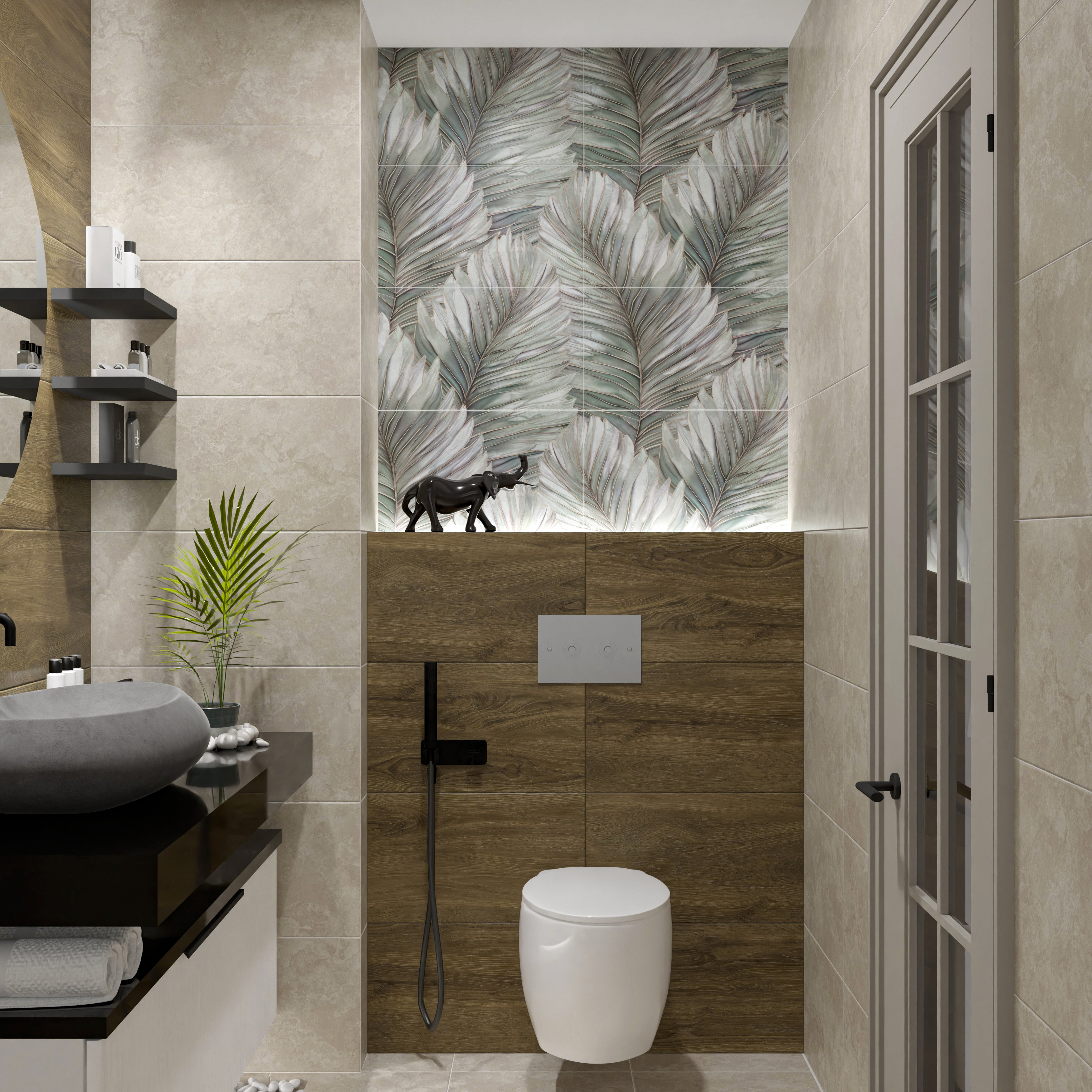 Изображение товара Плитка Настенная Azori Amarone Decor 2 многоцвет 31,5Х63 см 1,79 м²