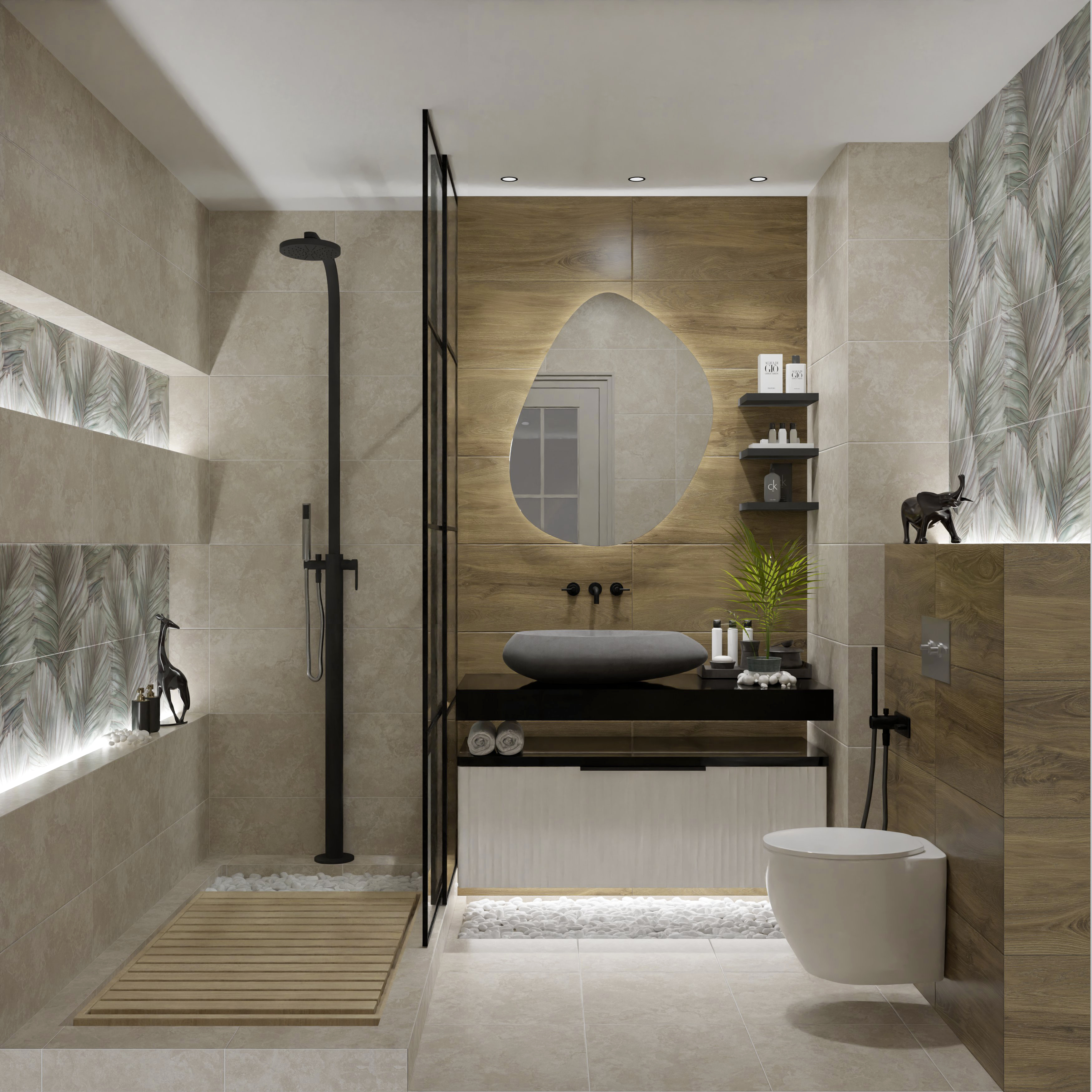 Изображение товара Плитка Настенная Azori Amarone бежевый 31,5Х63 см 1,79 м² для интерьера