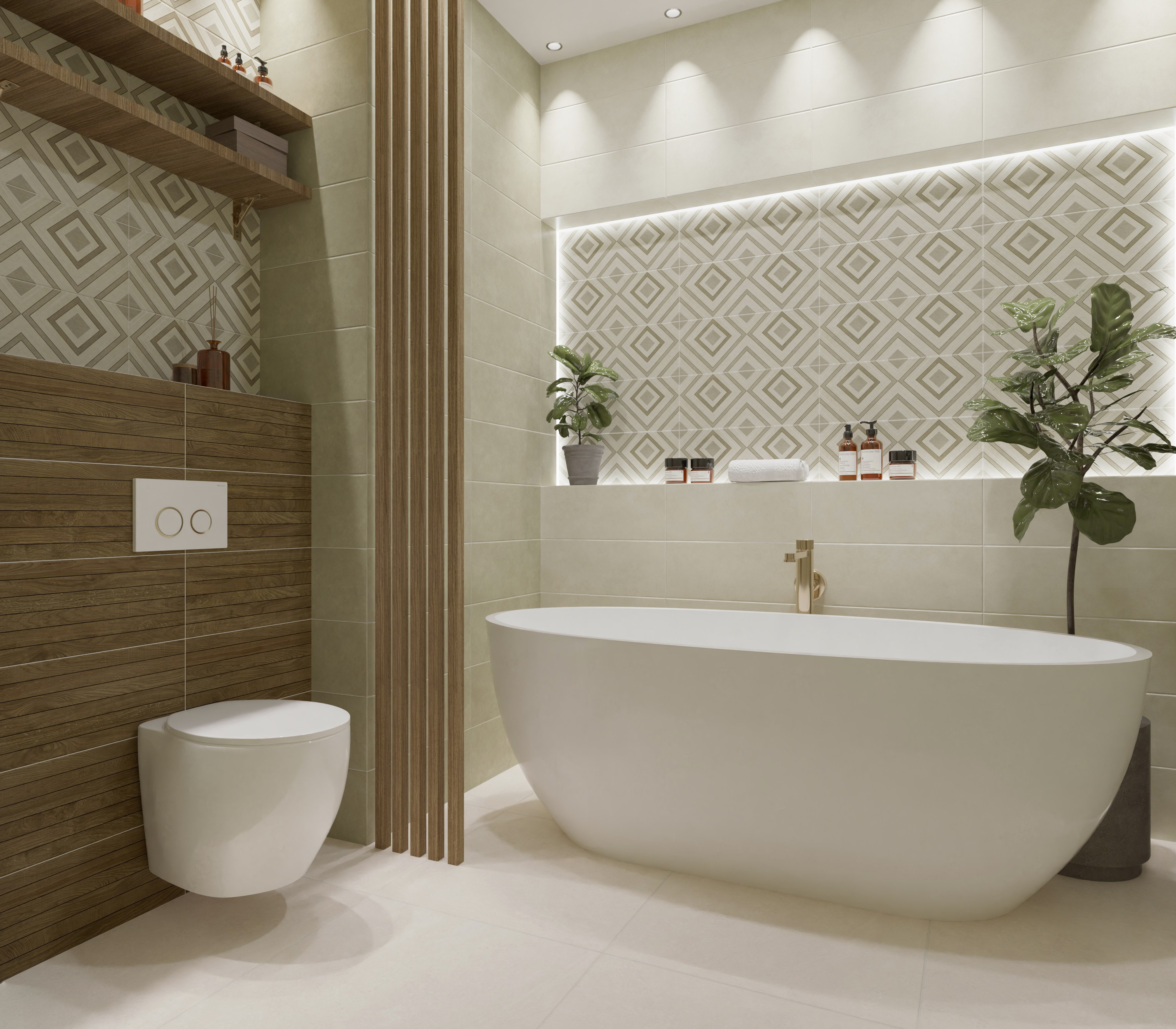 Изображение товара Плитка настенная Azori Castle коричневый 20,1х50,5 см 1,62 м² для интерьера