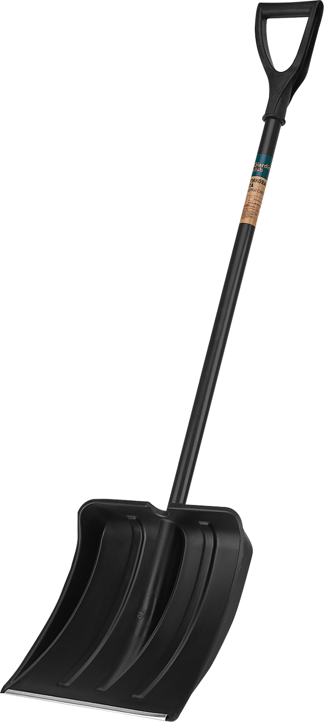 Изображение товара Лопата для уборки снега GIARDINO CLUB пластиковая с металлическим черенком 38х38,5х137 см