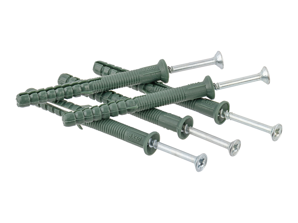 Изображение товара Дюбель-гвоздь КЭС 6х60 мм потайной 100 шт - надежный крепеж для строительных работ