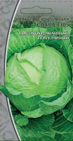 Изображение товара Семена Капуста б/к Слава 1305 1 г