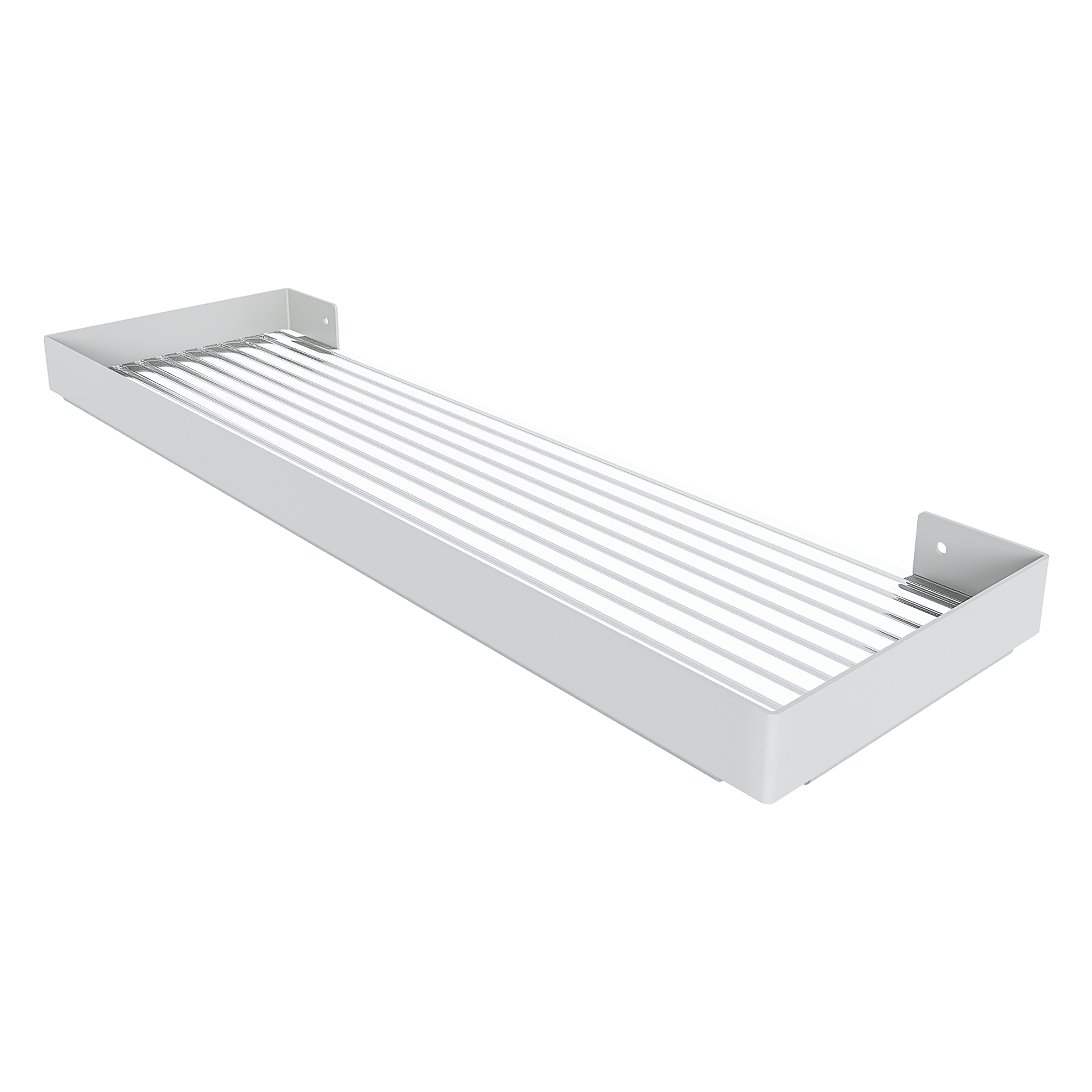 Изображение товара Полка Лотос серый матовый 27х60х13 см для ванной комнаты