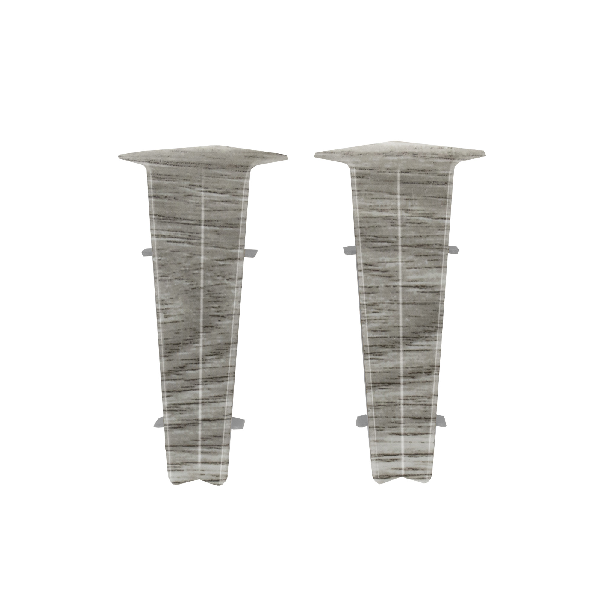 Изображение товара Угол внутренний пластиковый Дуб монгольский серый 2 шт для отделки