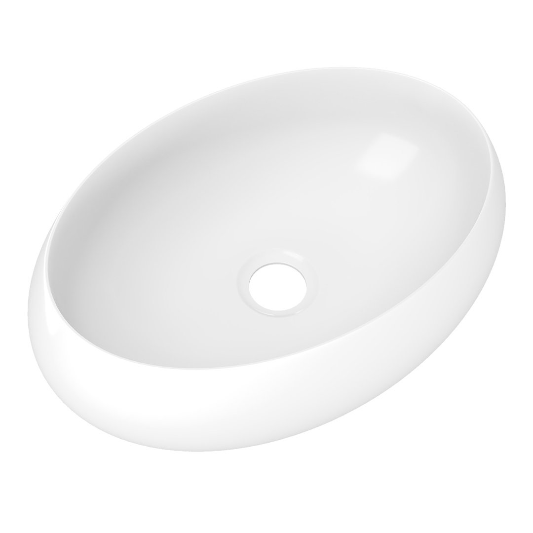 Изображение товара Раковина для ванной накладная Watersense Lalina 48 белая W00127 современный дизайн