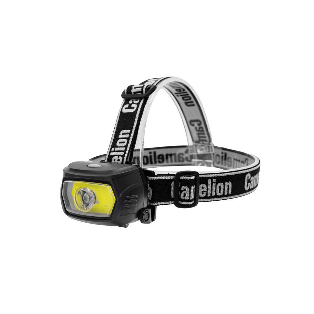 Изображение товара Налобный фонарь Camelion LED53412 черный — мощное водостойкое освещение с аккумулятором и зарядкой 