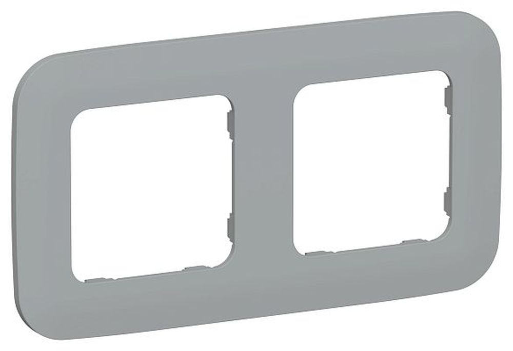 Изображение товара Рамка 2-местная IEK FLITE РУ-2-А-ФлС серый