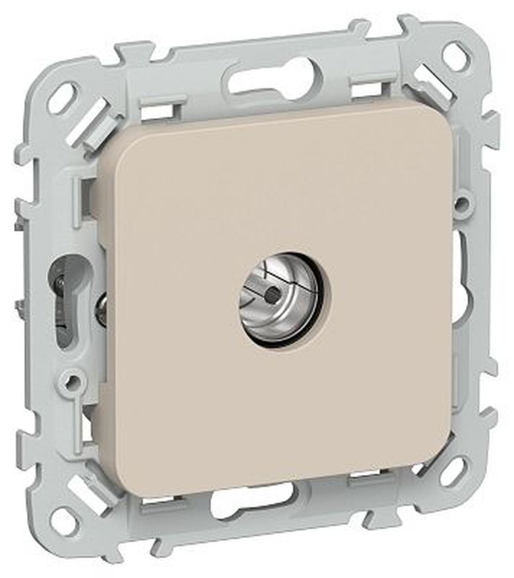 Изображение товара Розетка TV IEK FLITE РТВм-1-1-1-ФлЛ льняной