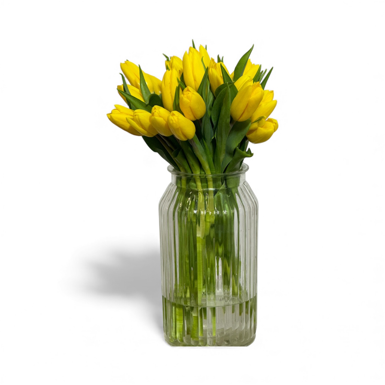 Изображение товара Букет тюльпанов микс 25 шт Florentika многоцветный монобукет в пленке